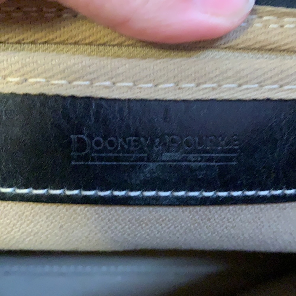 Dooney & Bourke Black “Db” Print Purse - image 8